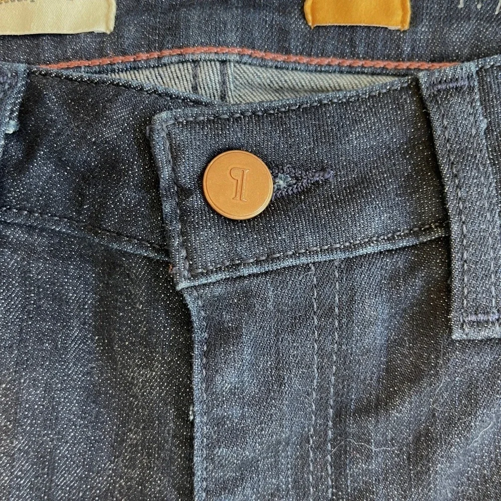 Anthropologie Pilcro Stet Flare Stretch Dark Wash Denim Jeans Women 28 x 32 Long